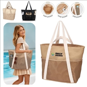 Waterproof Travel Beach Zipper Tote Bag